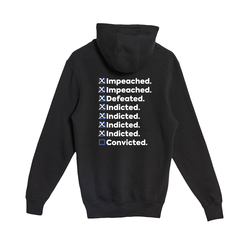 Impeached...Convicted - Heavyweight Unisex Hooded Pocket Sweatshirt