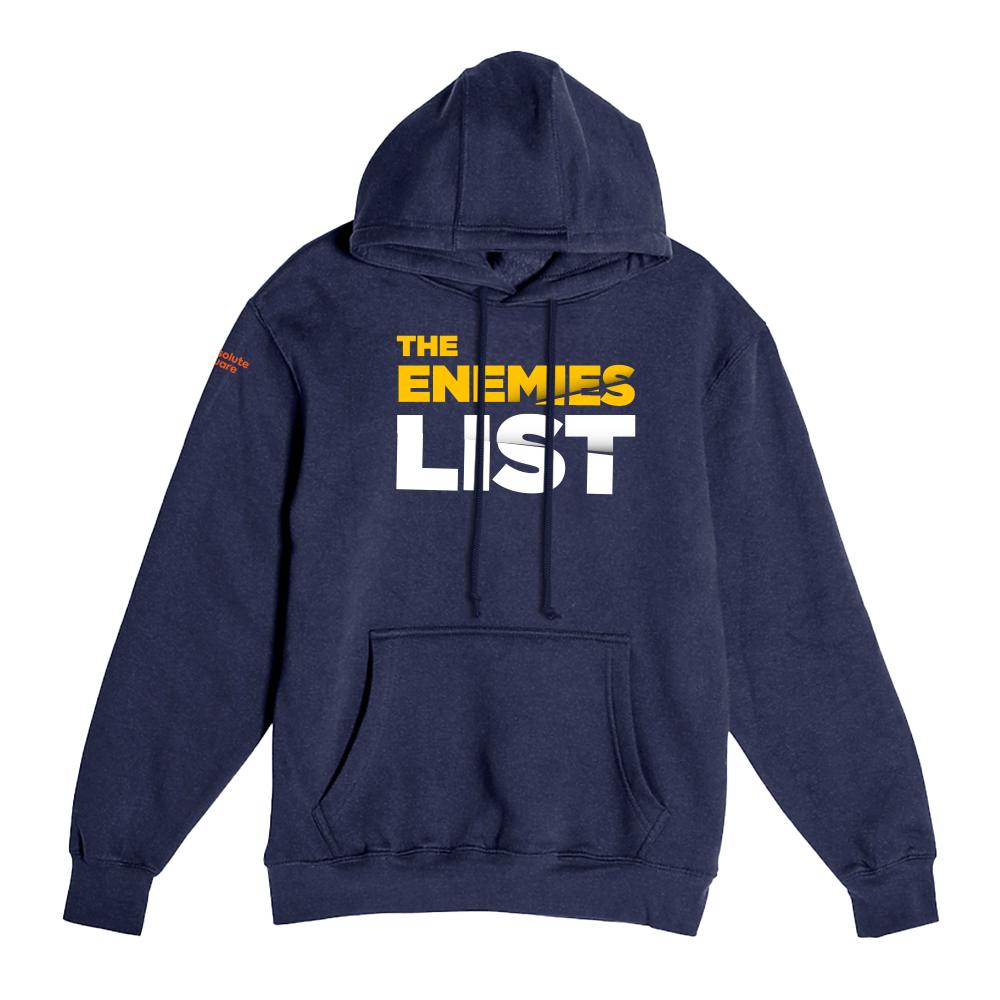 The Enemies List - Heavyweight Unisex Hooded Pocket Sweatshirt