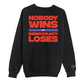 Nobody Wins - Unisex Heavyweight Crewneck Sweatshirt