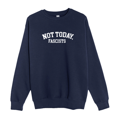 Not Today, Fascists! - Unisex Heavyweight Crewneck Sweatshirt