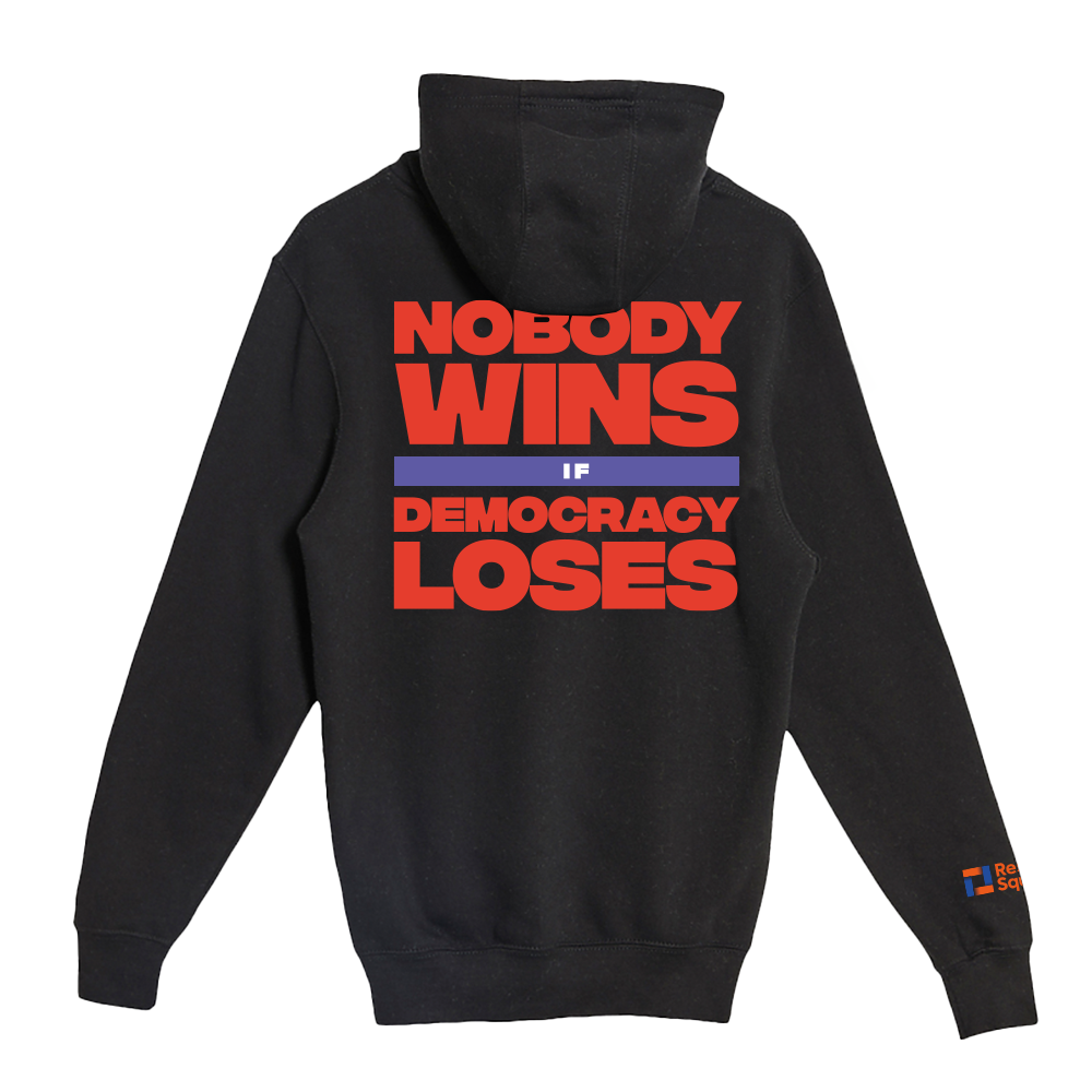Nobody Wins - Heavyweight Unisex Hooded Pocket Sweatshirt