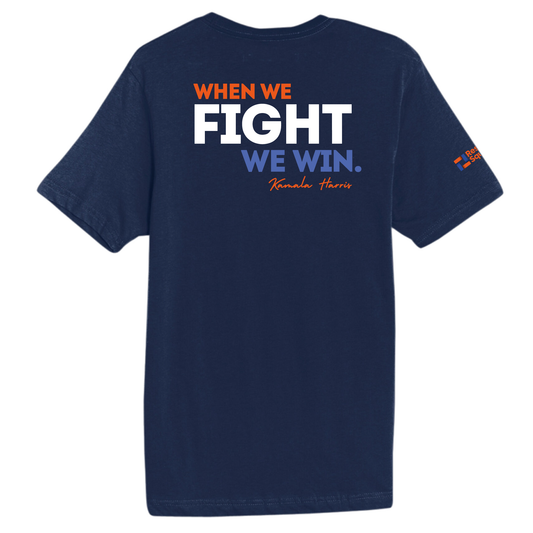 When we fight we win (colored) - Unisex Short Sleeve T-Shirt