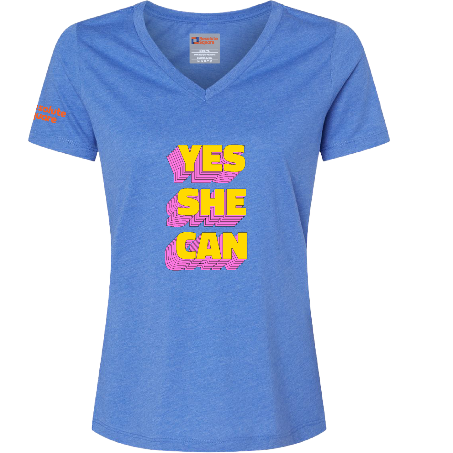 Yes she can - Women's Relaxed V-Neck Tee