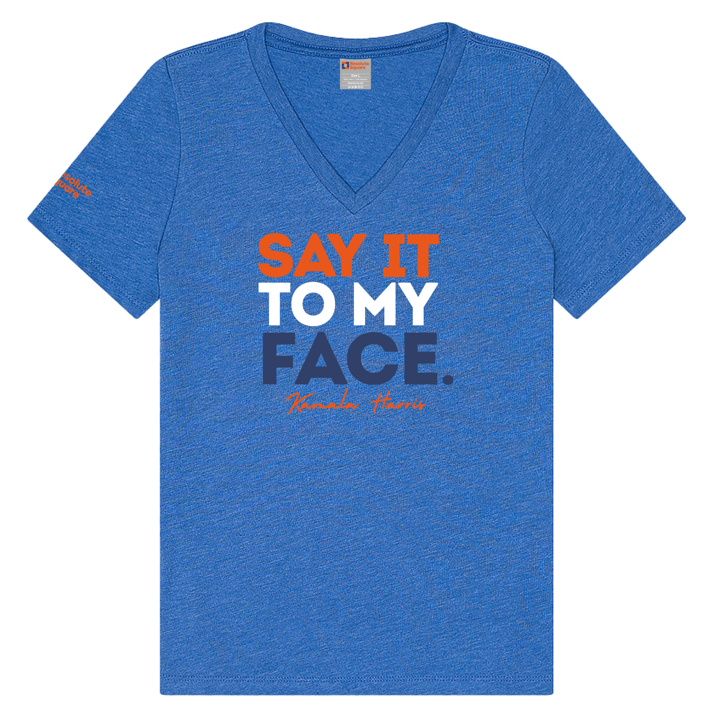 Say it to my face - Women's Relaxed V-Neck Tee