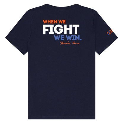 When we fight we win (colored) - Women's Relaxed V-Neck Tee