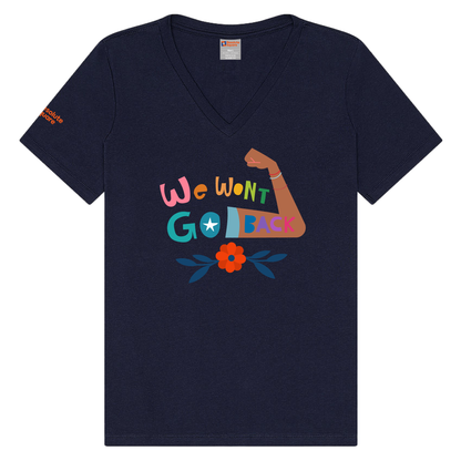 We won't go back - Women's Relaxed V-Neck Tee