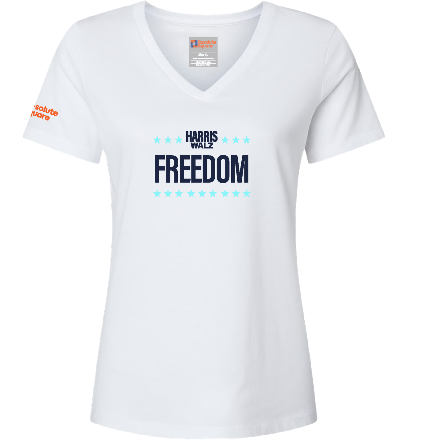 Harris Walz Freedom - Women's Relaxed V-Neck Tee