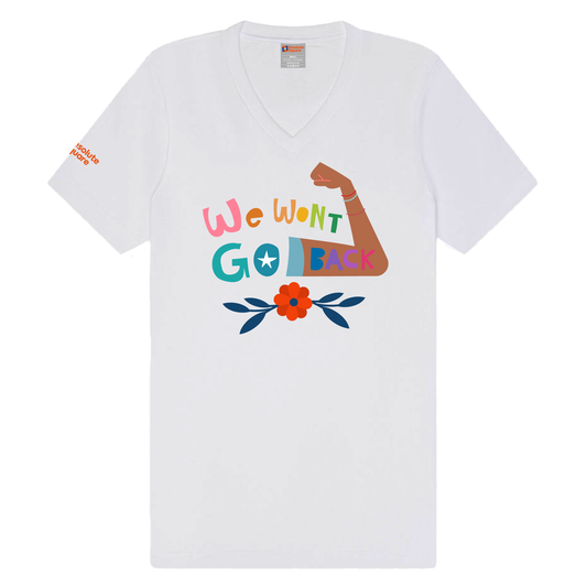 We won't go back - Women's Relaxed V-Neck Tee