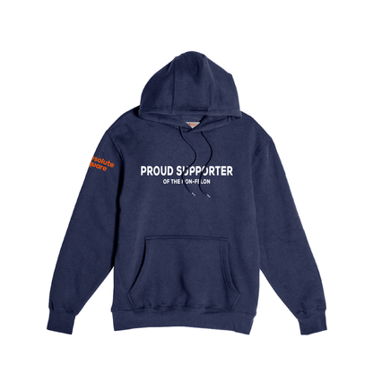 Proud Supporter - Heavyweight Unisex Hooded Pocket Sweatshirt