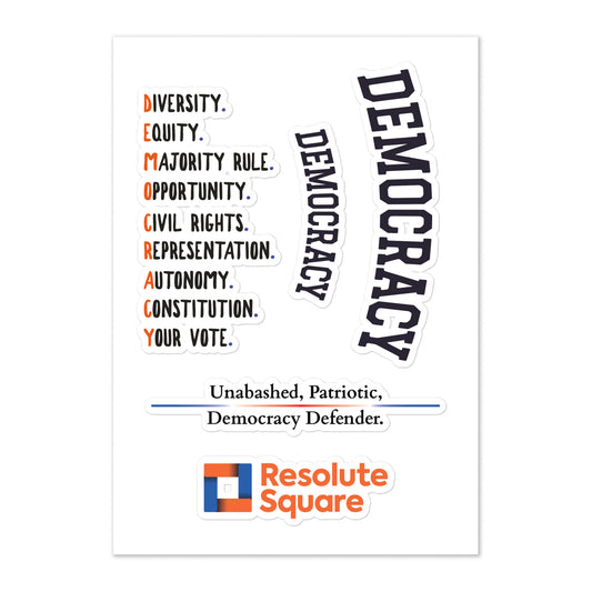 Democracy - Sticker sheet